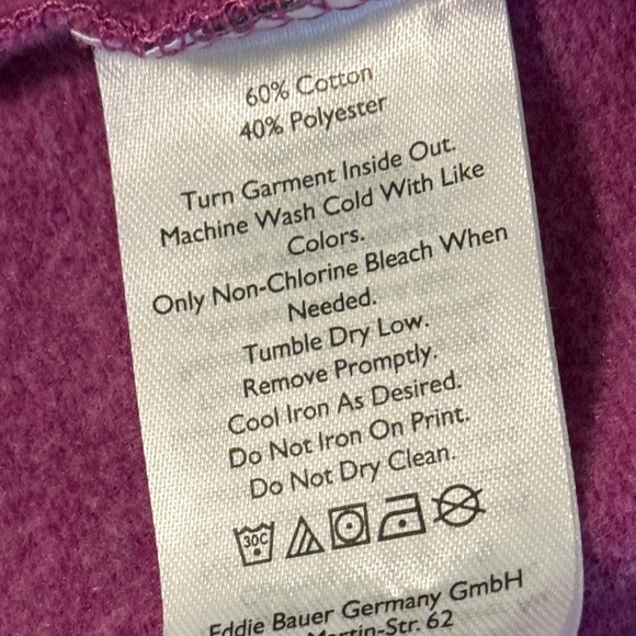 Eddie Bauer Magenta  Hooded Open Front Jacket Suze XL - Picture 8 of 9